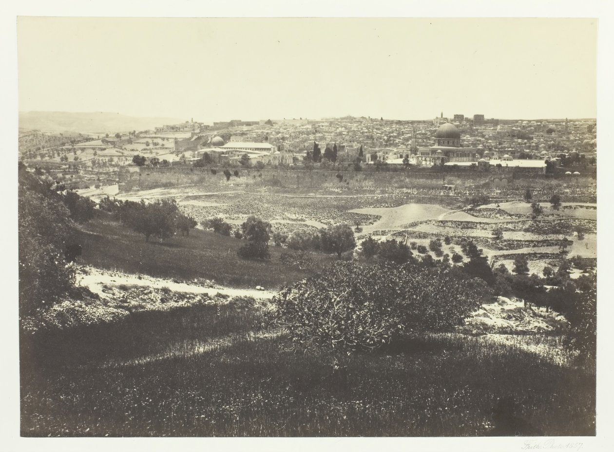 Jérusalem, du Mont des Oliviers, No.1, 1857 - Francis Frith