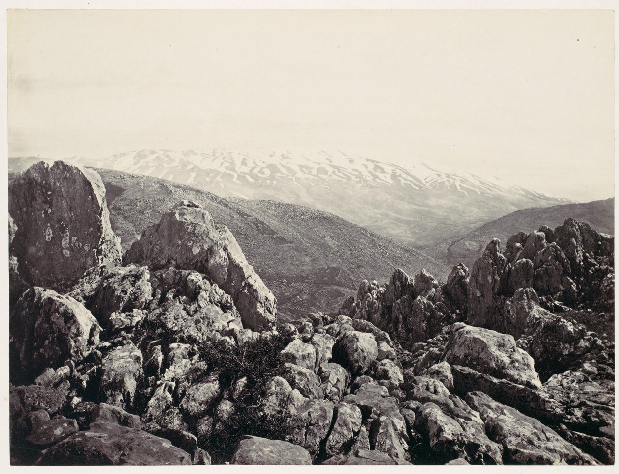 Mont Hermon, le mont de la Transfiguration - Francis Frith