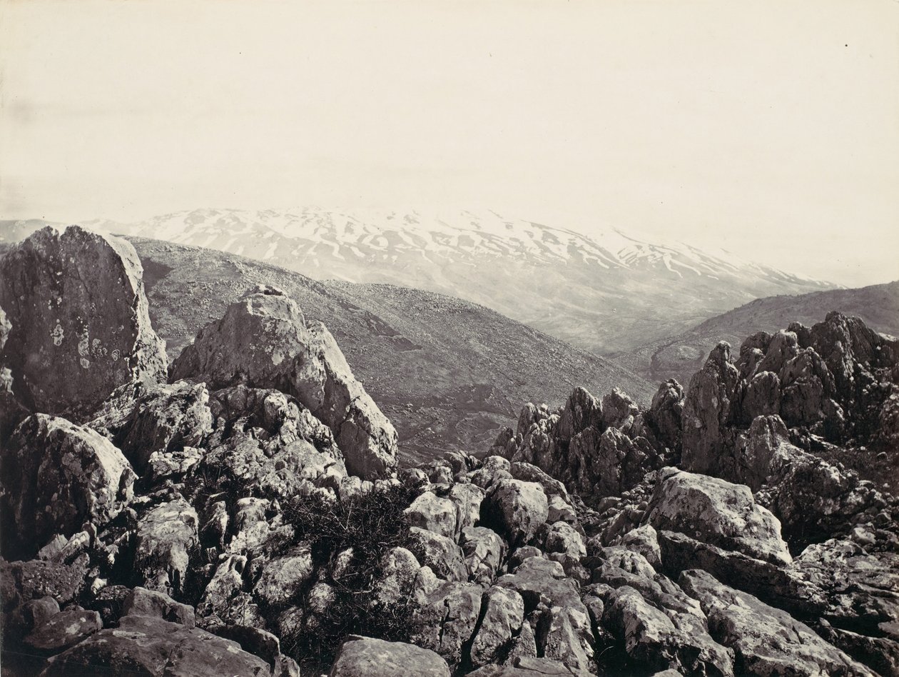 Mont Hermon, La Montagne de la Transfiguration - Francis Frith
