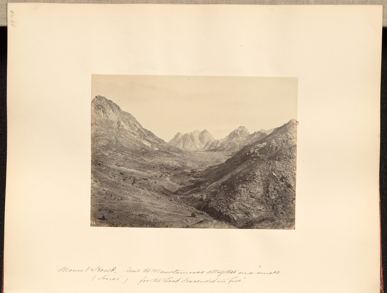 Mont Horeb (Sinaï), "et la montagne était toute en fumée, car l