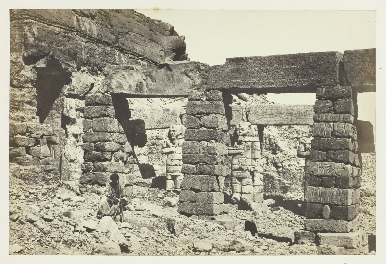 Portique du temple de Cerf Hossayn, Nubie - Francis Frith