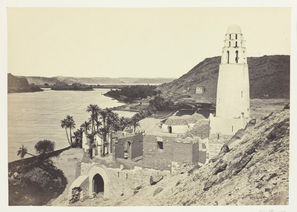 Mosquée en ruine près de Philæ - Francis Frith