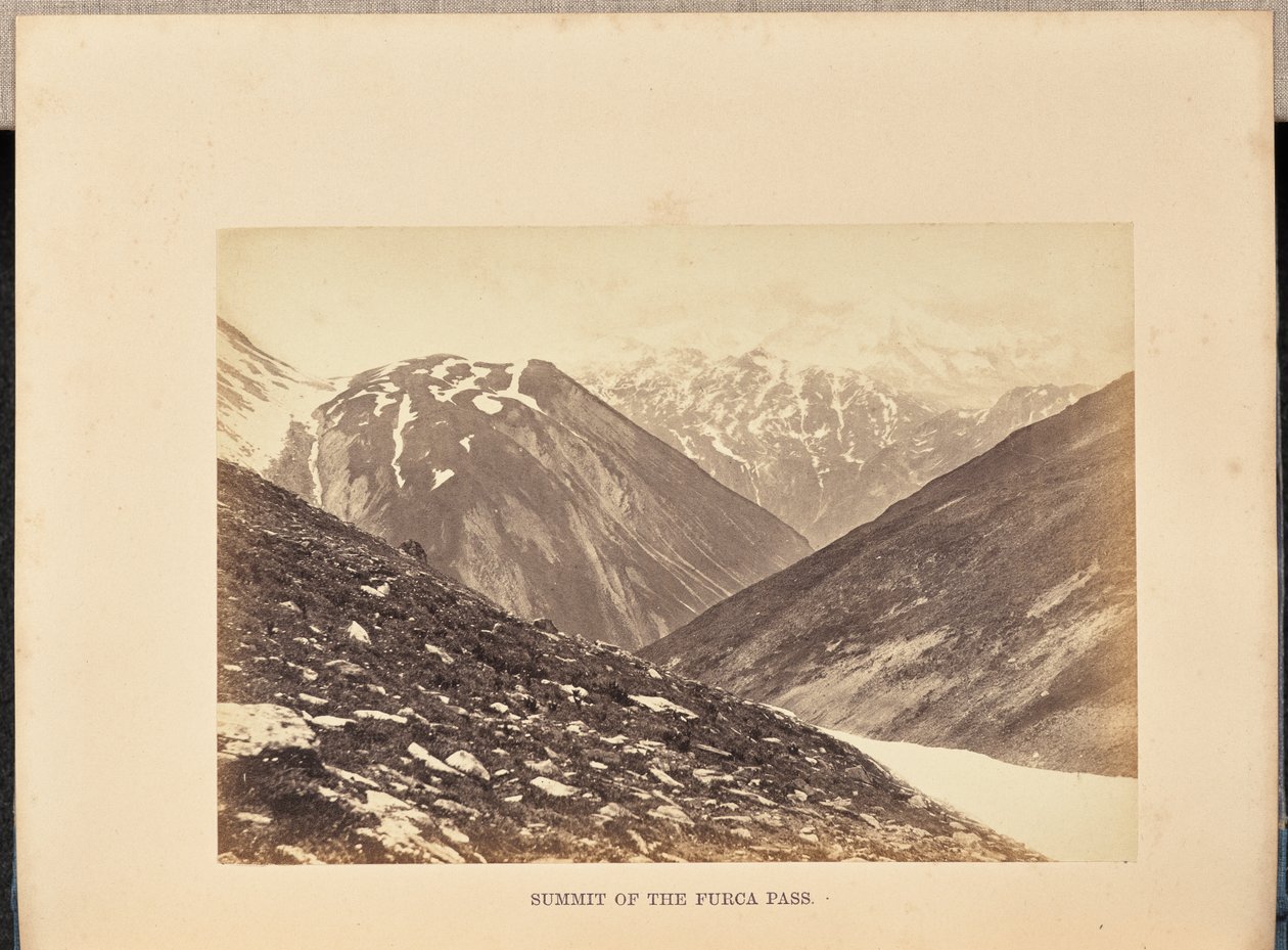 Sommet du col de la Furca - Francis Frith