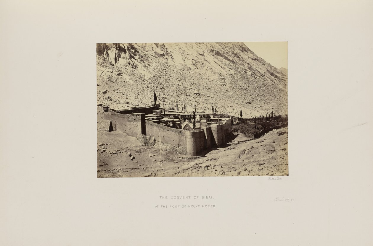 Le couvent du Sinaï, au pied du mont Horeb - Francis Frith