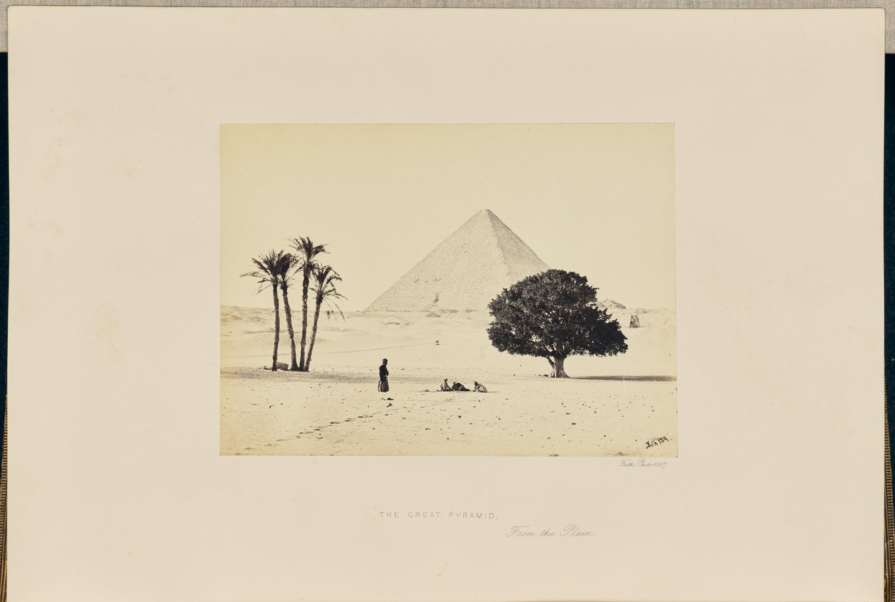 La Grande Pyramide, vue depuis la plaine - Francis Frith