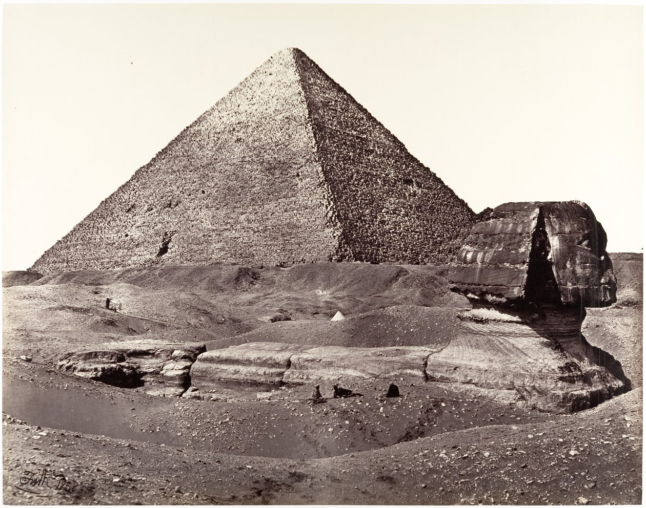 La Grande Pyramide et le Grand Sphinx - Francis Frith