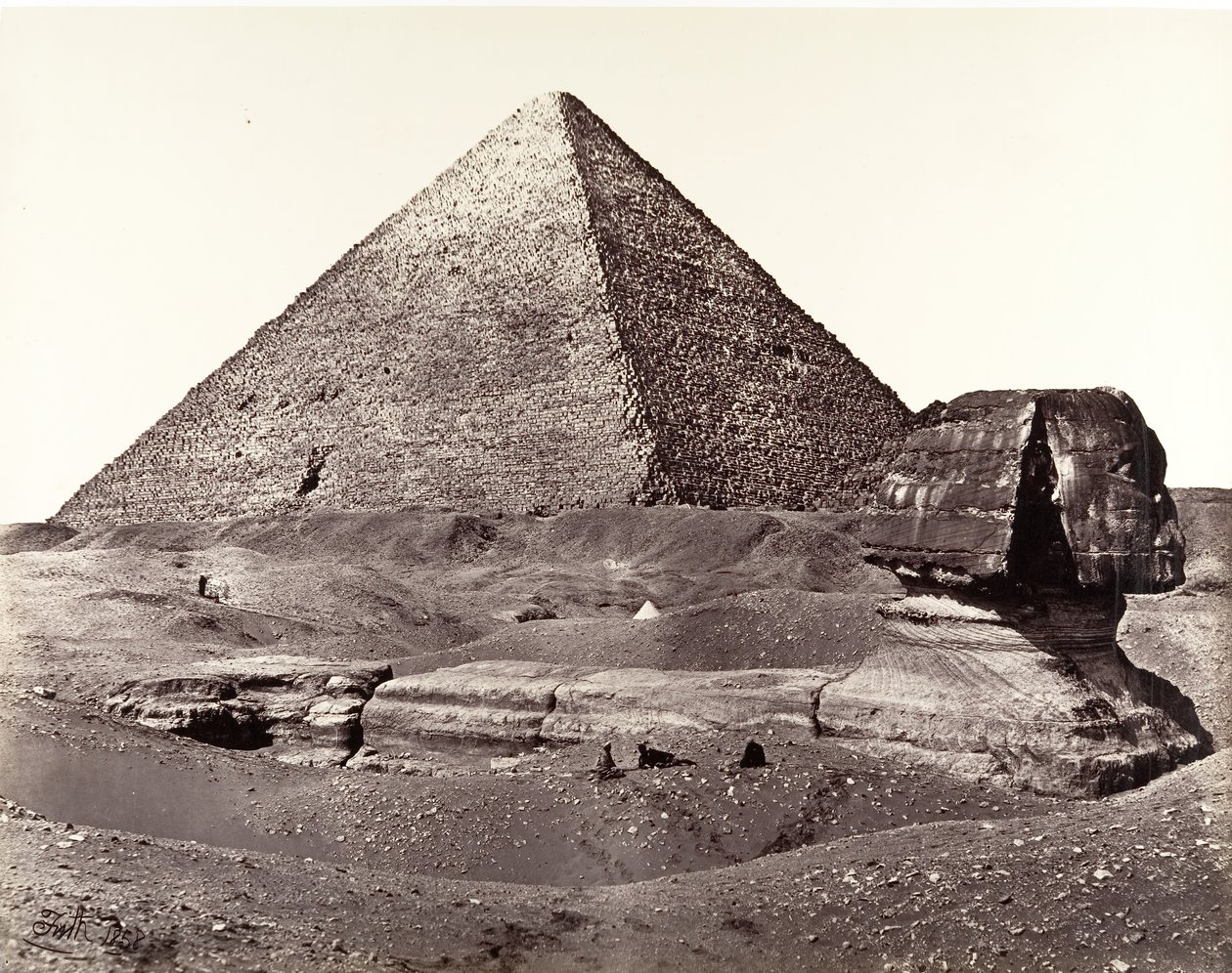 La Grande Pyramide et le Grand Sphinx, 1858 - Francis Frith