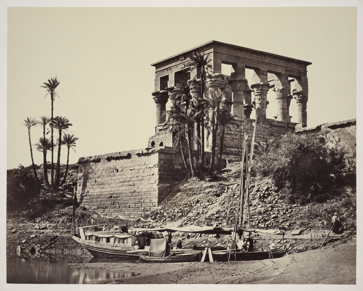 Le temple hypèthre, Philae - Francis Frith