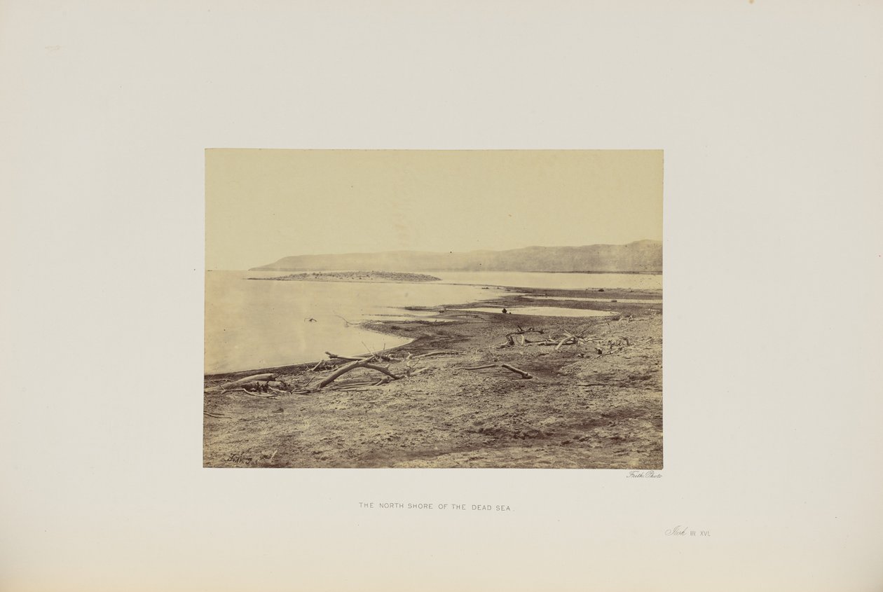 La rive nord de la mer Morte - Francis Frith