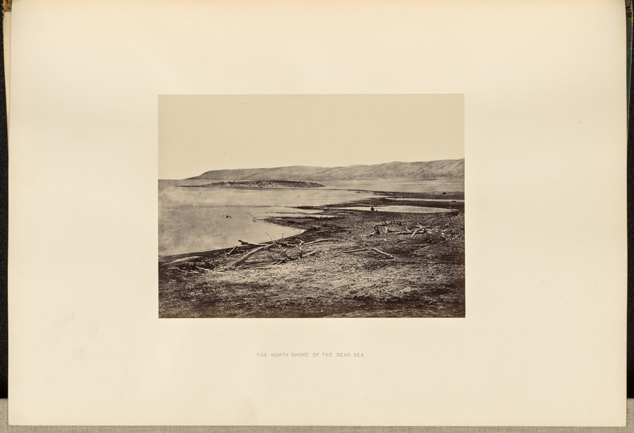 La rive nord de la mer Morte - Francis Frith
