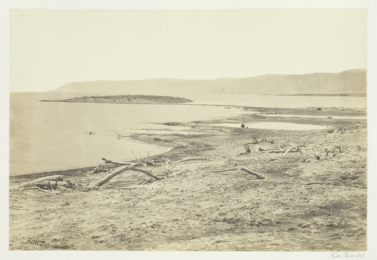 La rive nord de la mer Morte - Francis Frith