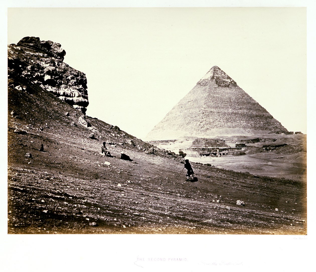 La deuxième pyramide, vue du sud-est - Francis Frith