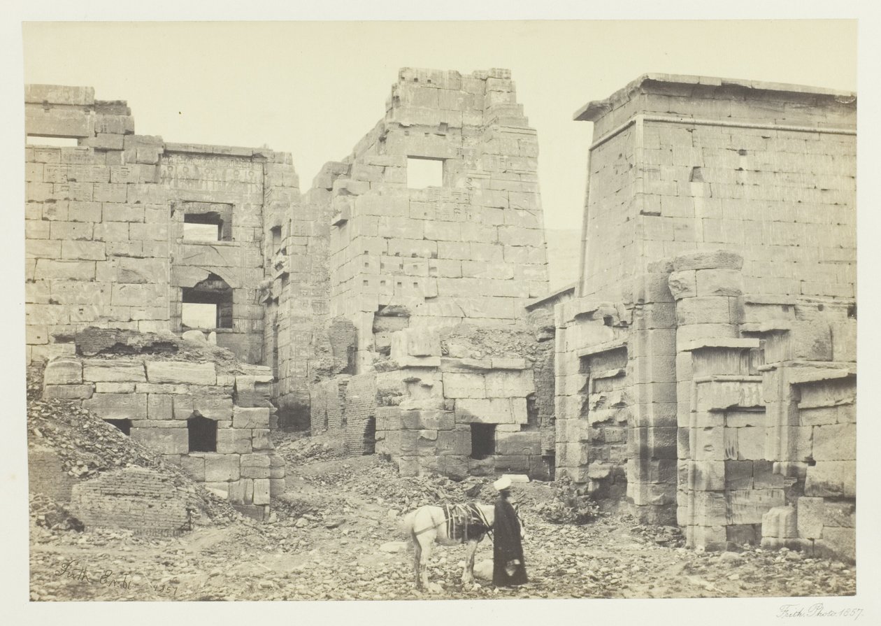 Le palais du temple, Medinet Haboo - Francis Frith