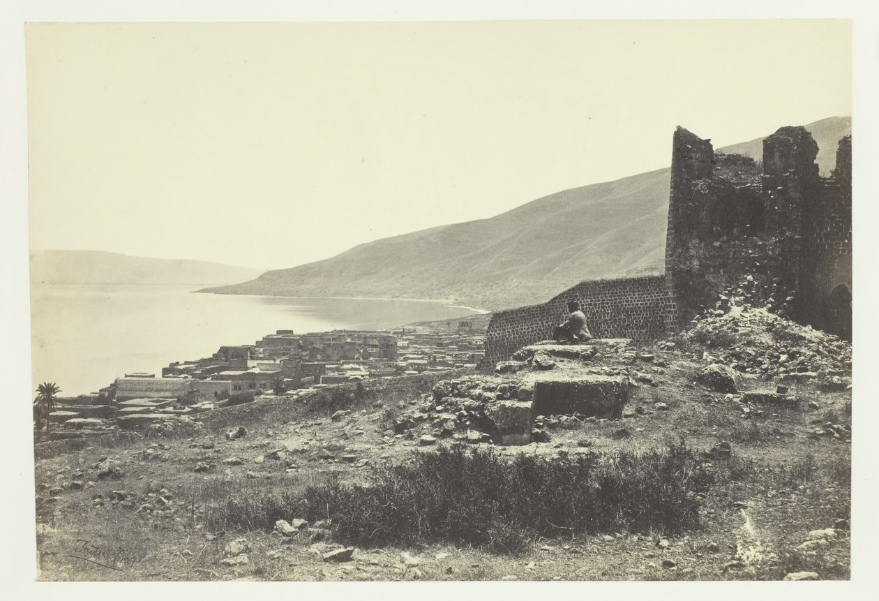 La ville et le lac de Tibériade, du nord, 1857 - Francis Frith