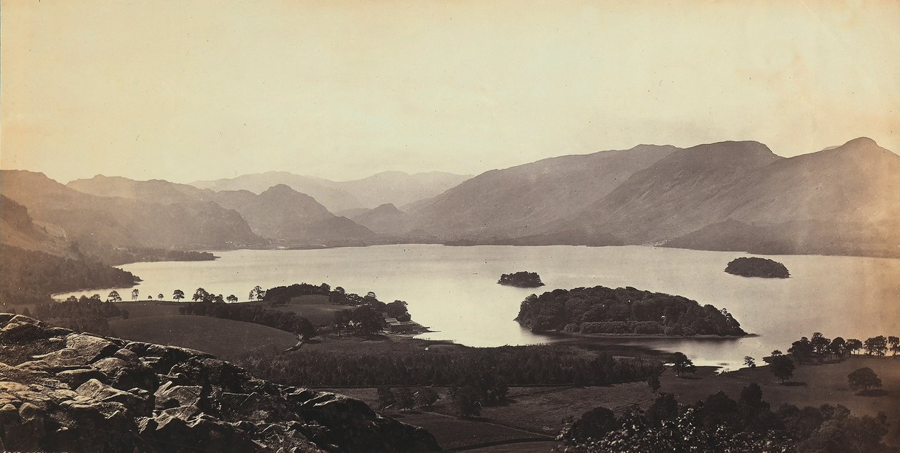 Le lac près de Derwentwater en Grande-Bretagne - Francis Frith
