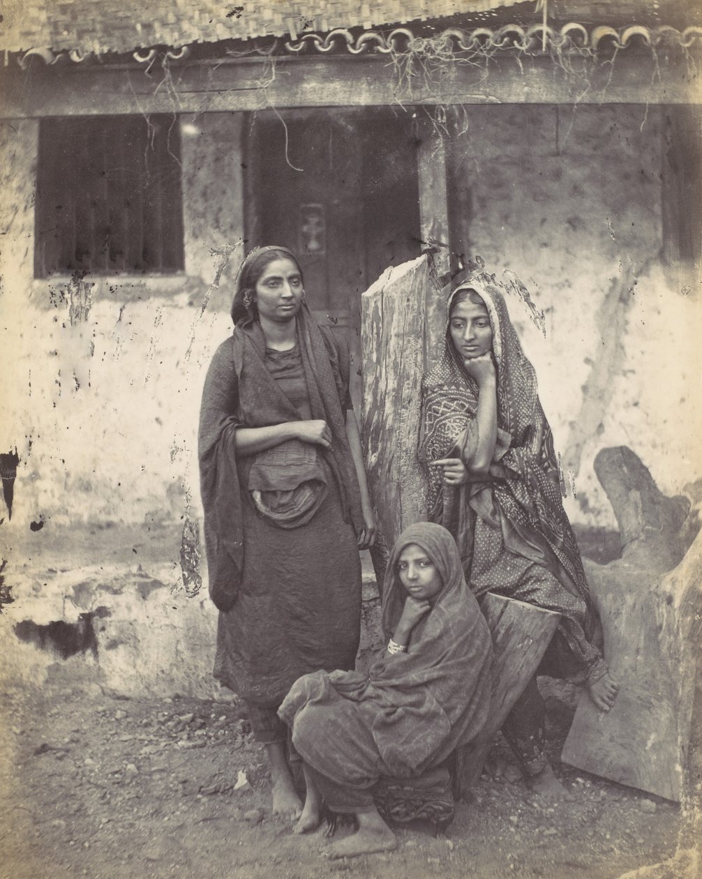 Trois femmes indiennes orientales, 1870s - Francis Frith