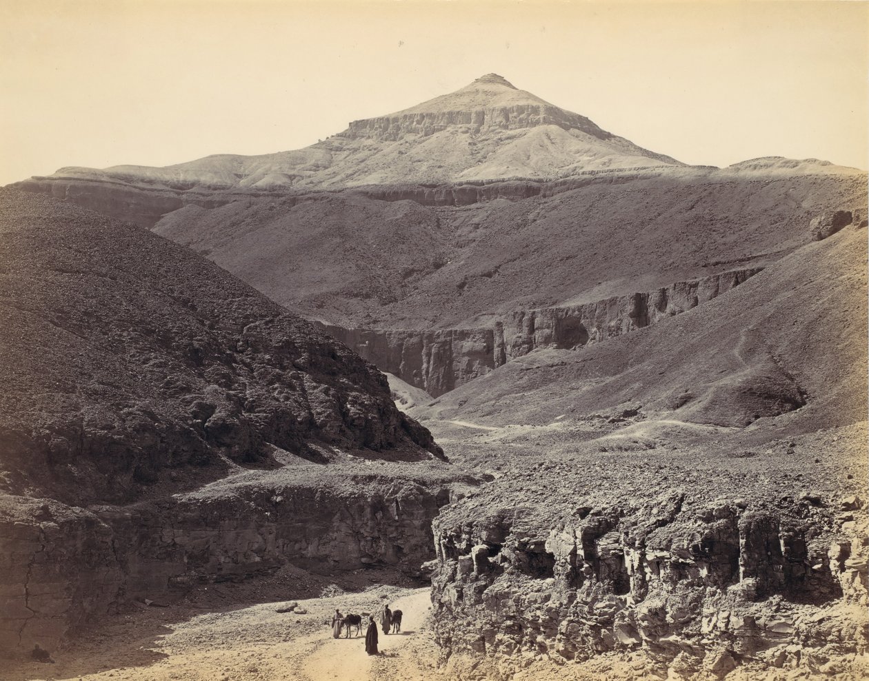 Vallée des Rois, Thèbes, vers 1857, imprimé dans les années 1870 - Francis Frith