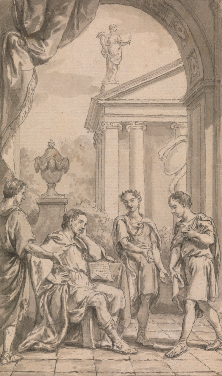 Messagers devant un empereur - Francis Hayman