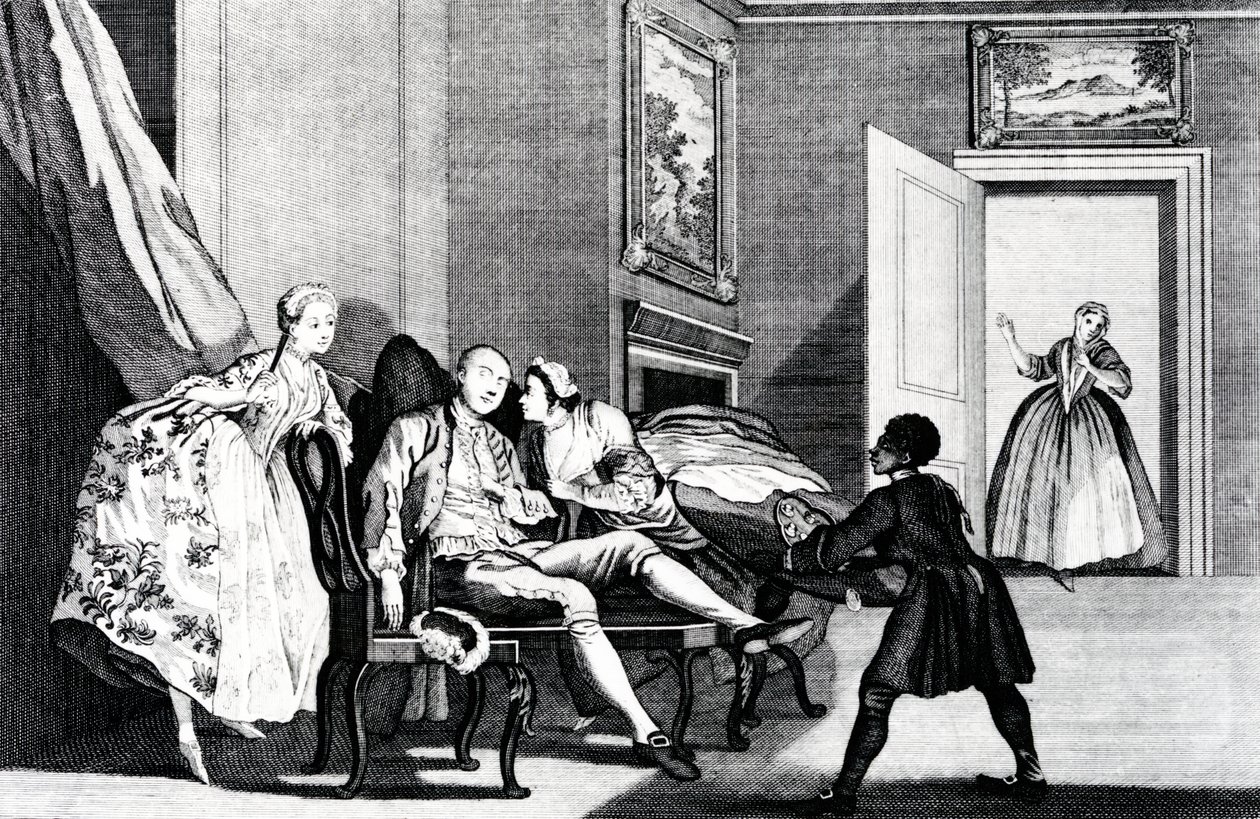 Voler un baiser, vers 1743 - Francis Hayman