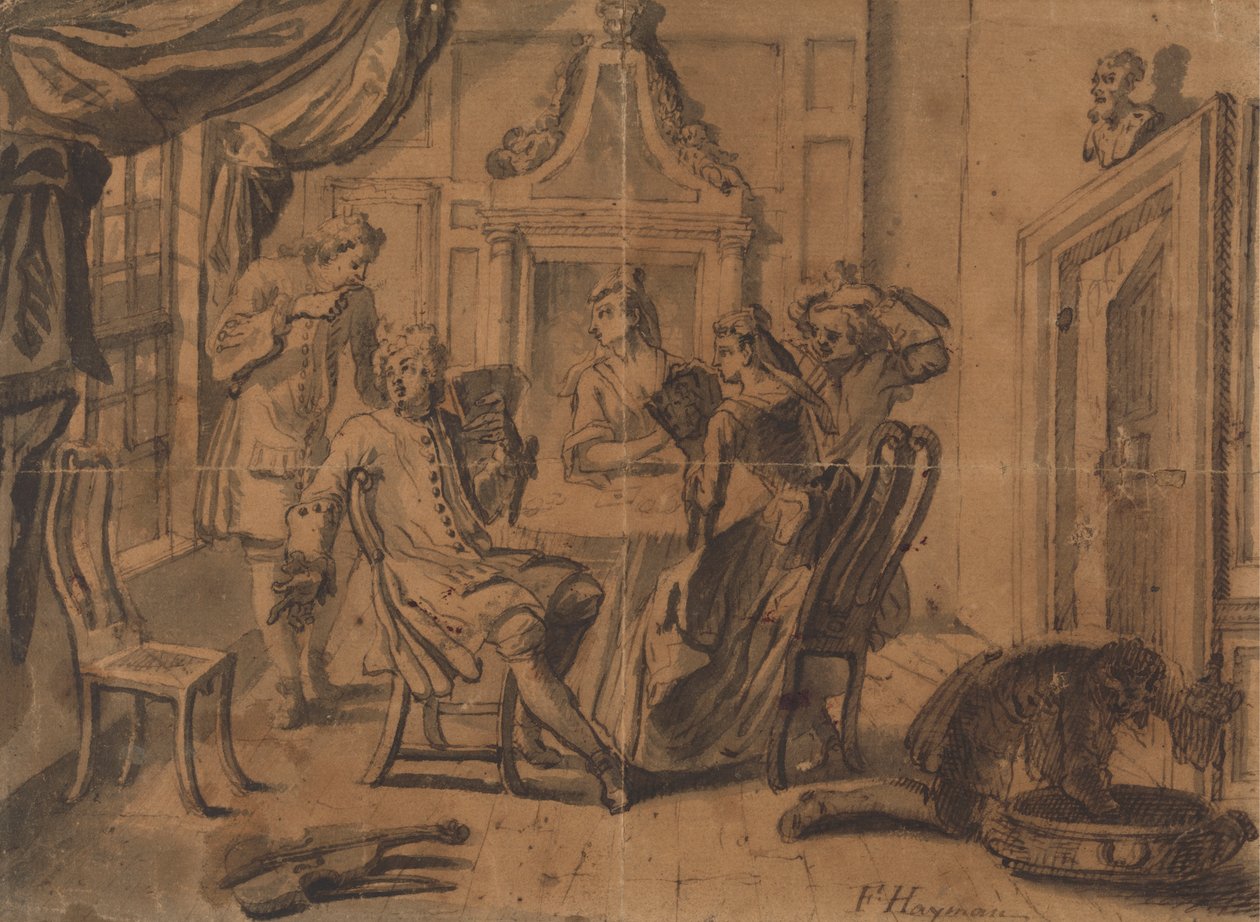 La partie de cartes - Francis Hayman