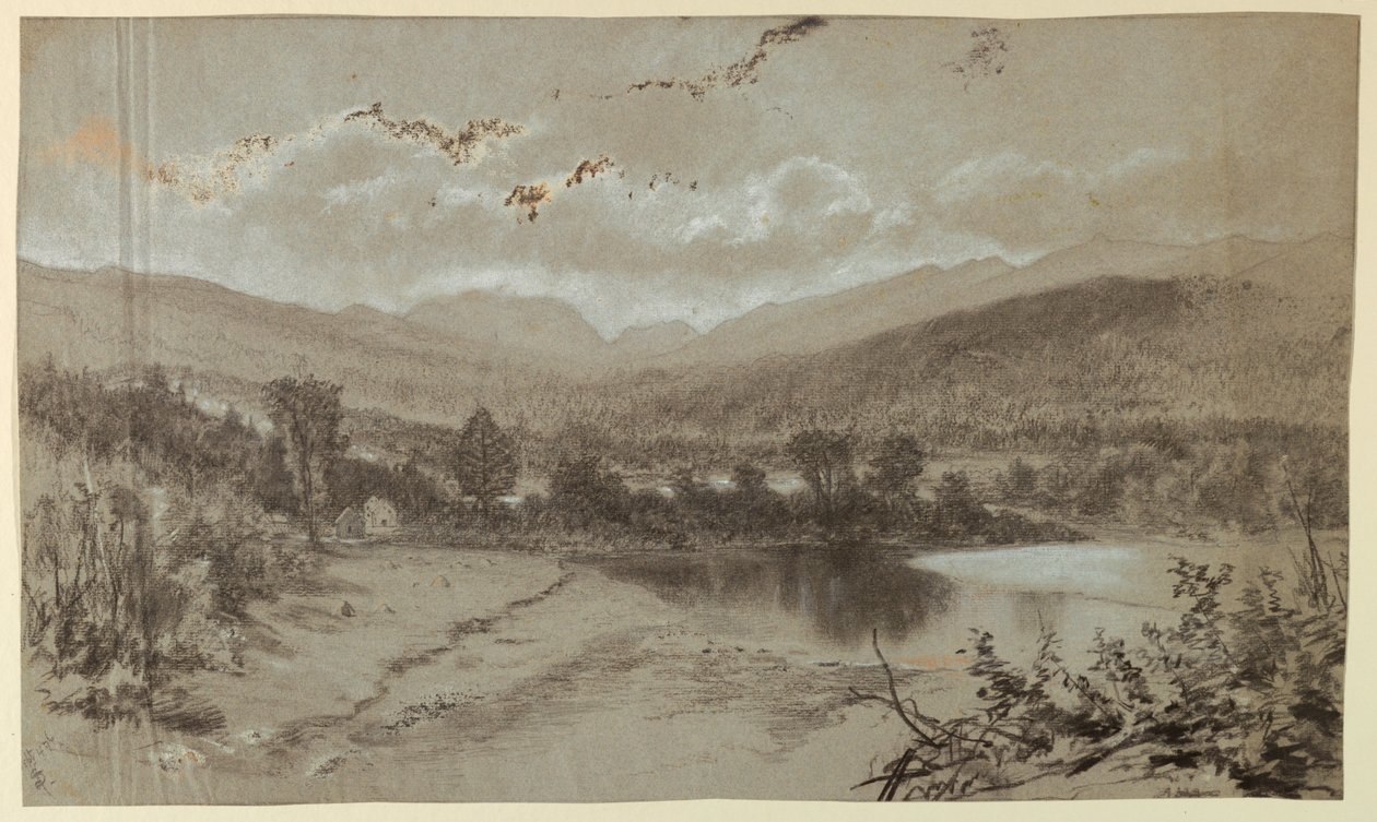 Paysage avec trois bâtiments - Francis Hopkinson Smith