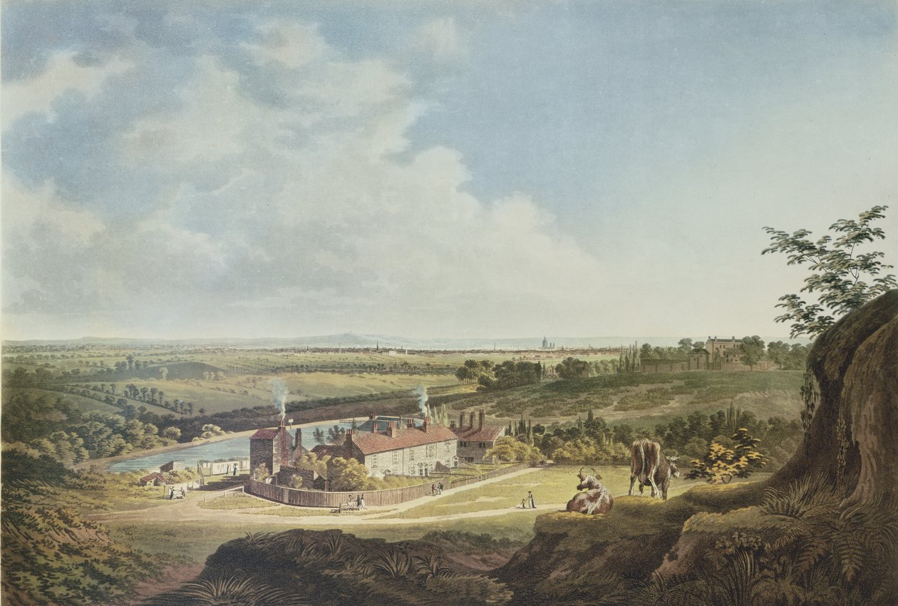 Vue de Hampstead Heath vers Londres, 1804 - Francis James Sarjent