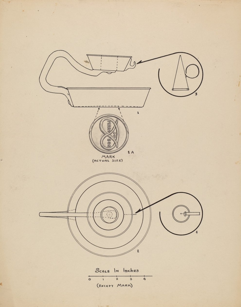 Chandelier avec éteignoir - Francis Law Durand