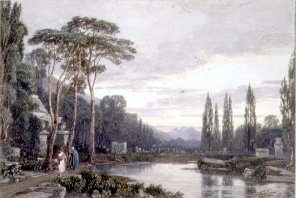 Soirée : un cimetière - Francis Oliver Finch