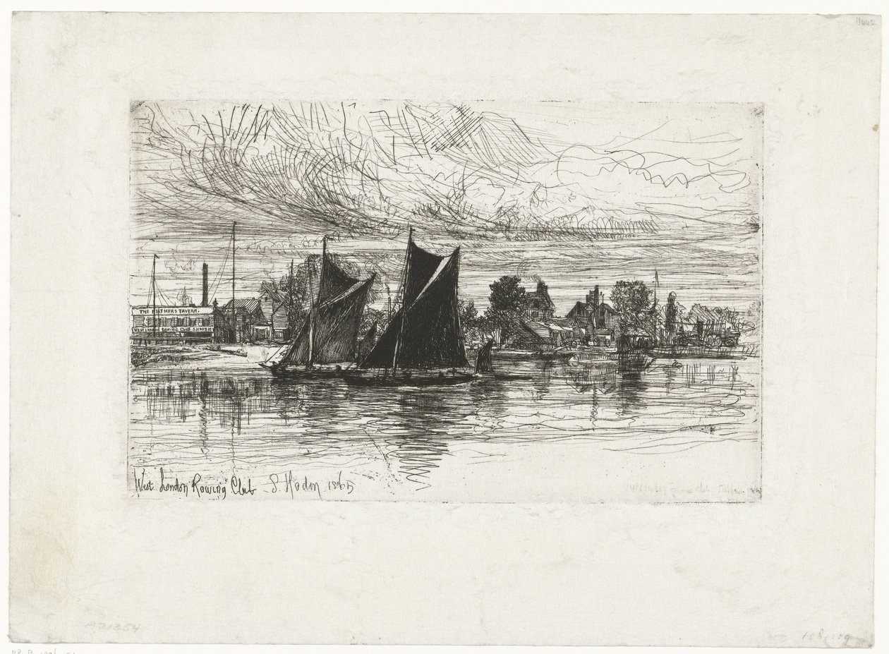 West London Rowing Club - Francis Seymour Haden (Sir) (signed by artist)