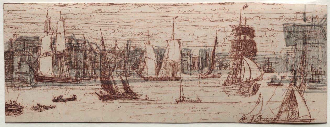 Une esquisse au large de Greenwich - Francis Seymour Haden
