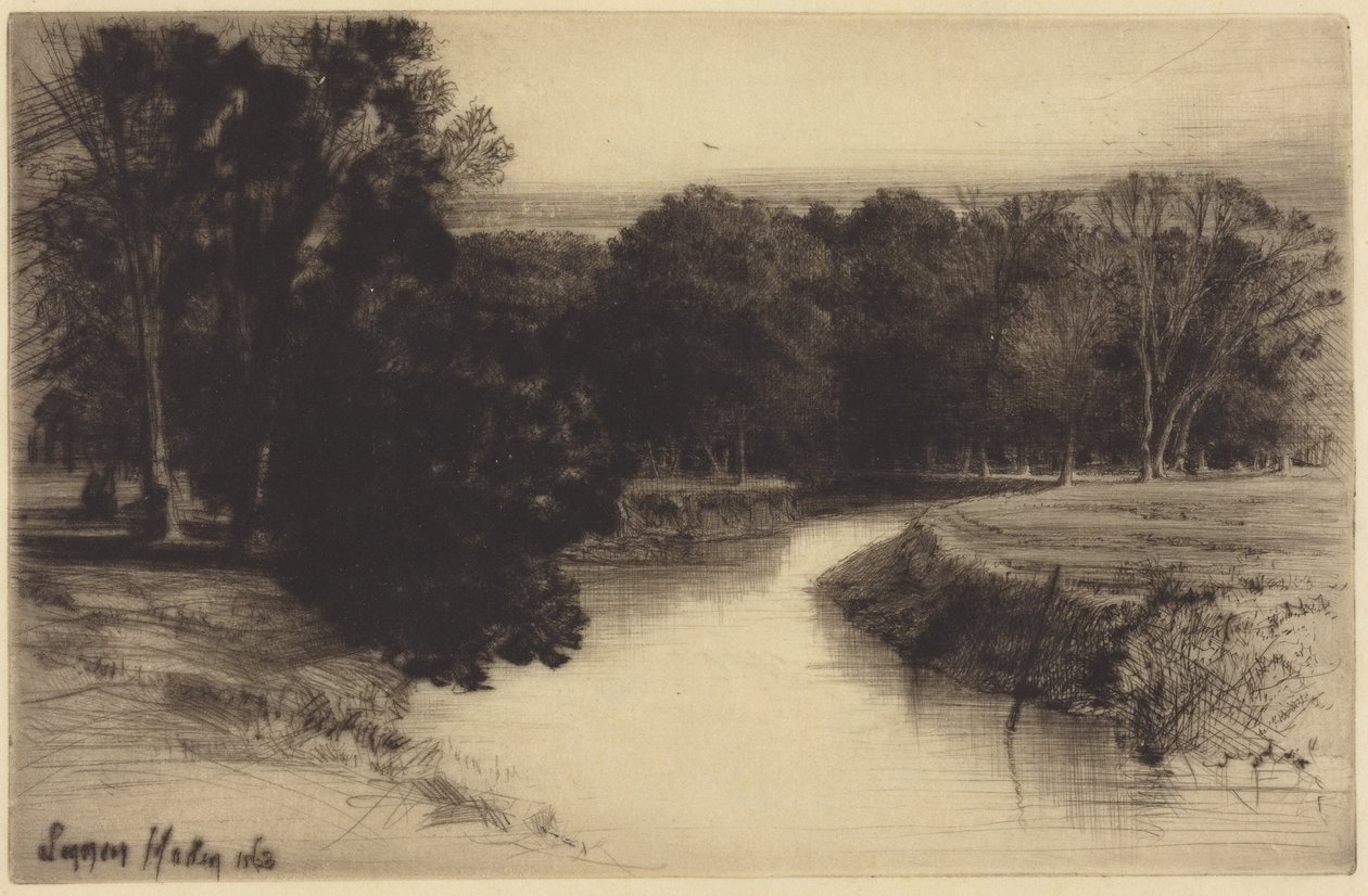 Un coucher de soleil en Irlande - Francis Seymour Haden
