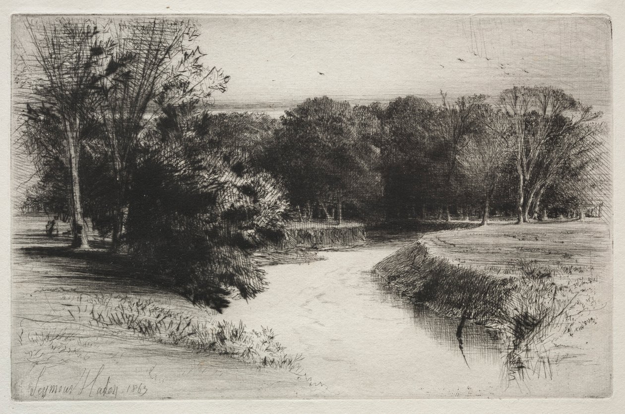 Un coucher de soleil en Irlande, 1863 - Francis Seymour Haden