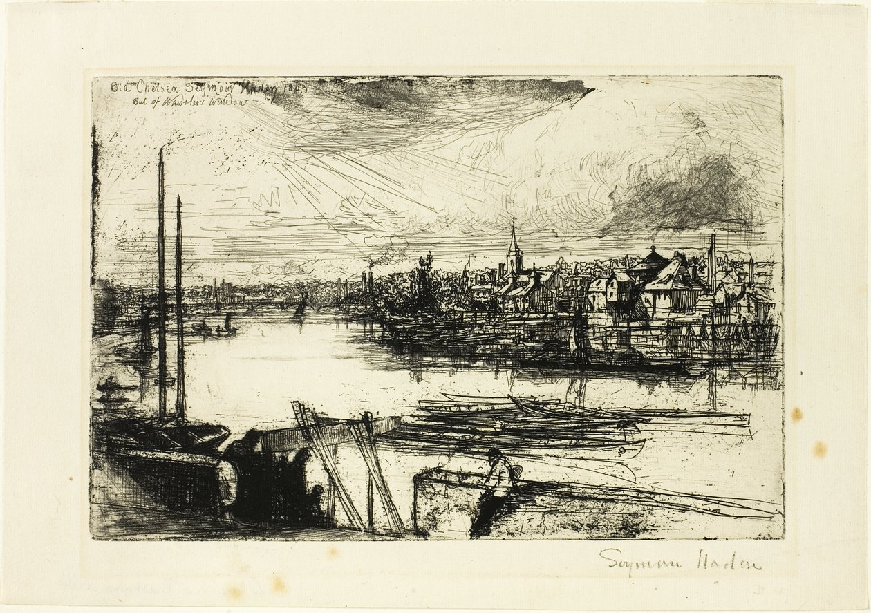 Battersea Reach - Francis Seymour Haden