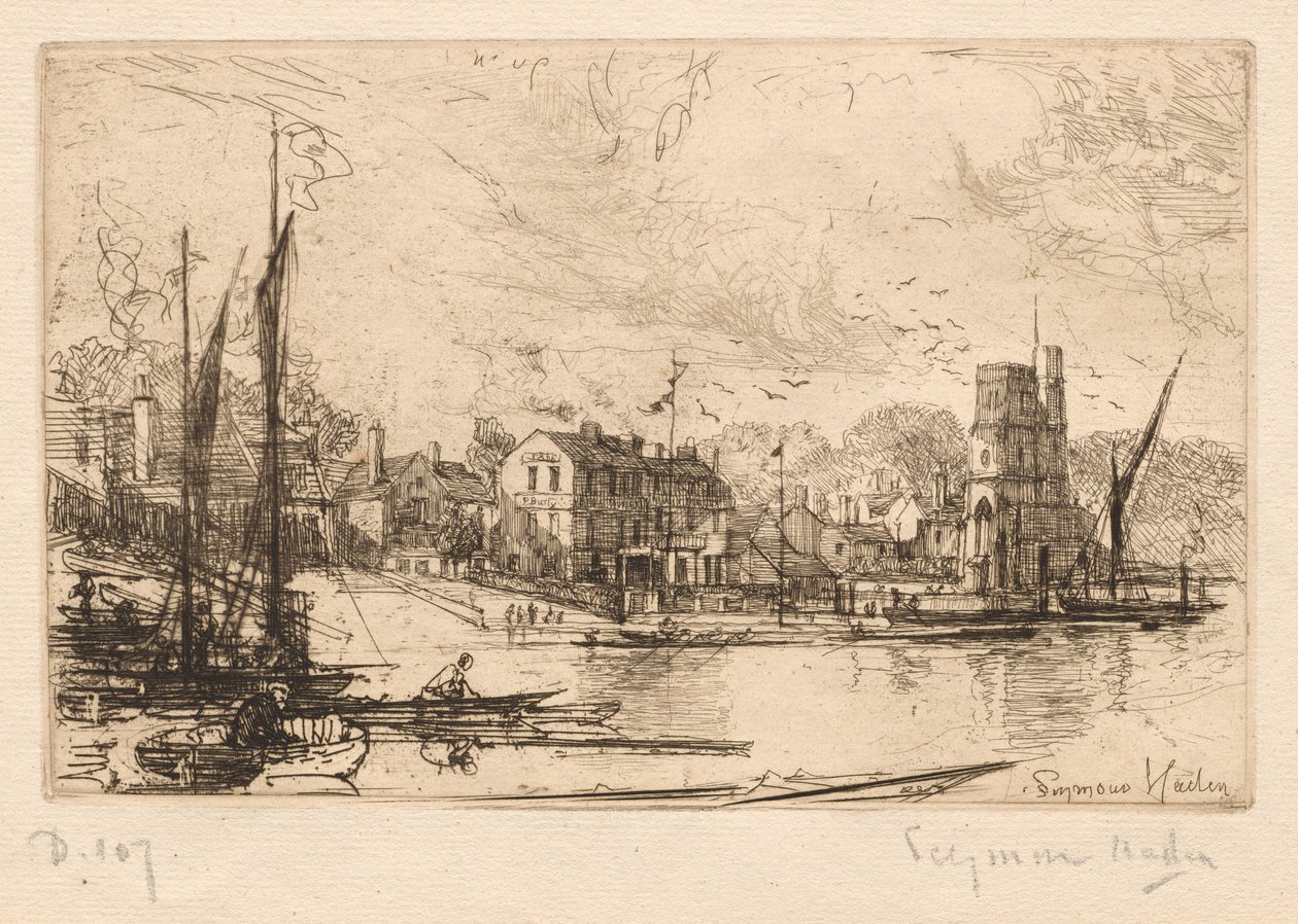 Harry Kellys, Putney, 1865-1866 - Francis Seymour Haden