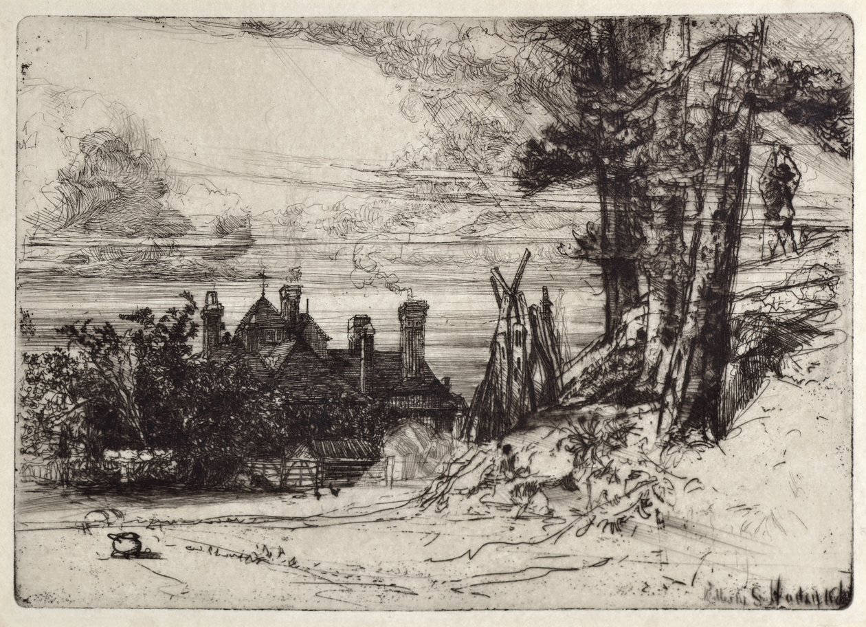 Maison de Horseley à Willesley - Francis Seymour Haden