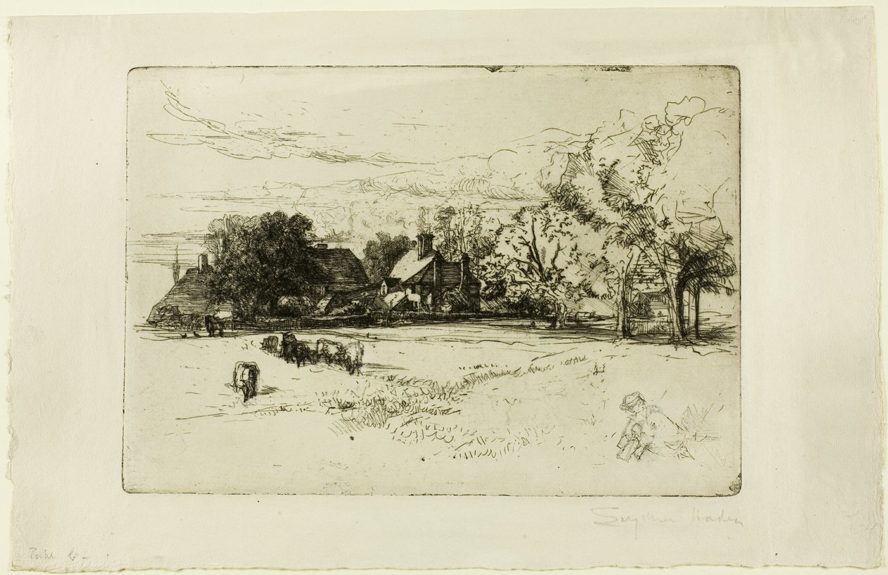 Cottage de Horsley - Francis Seymour Haden