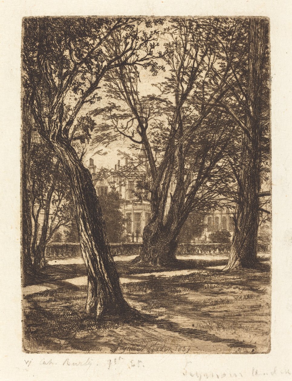 Kensington Gardens (La petite plaque) - Francis Seymour Haden