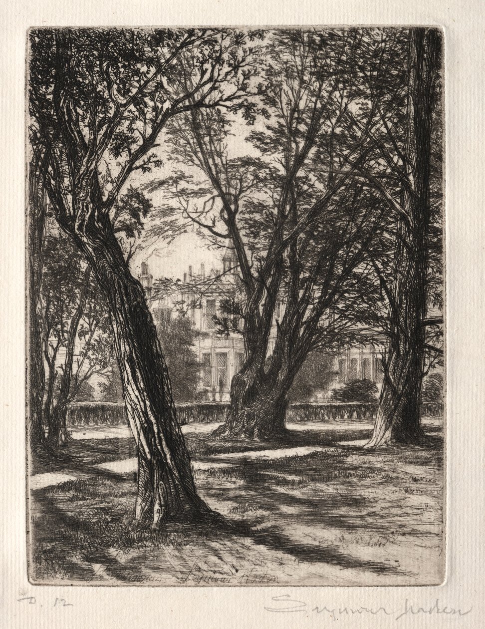 Kensington Gardens La Petite Assiette, 1859 - Francis Seymour Haden