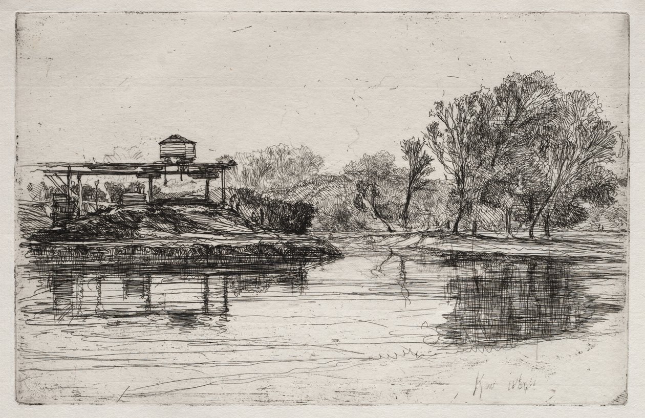 Empiètement ferroviaire - Francis Seymour Haden