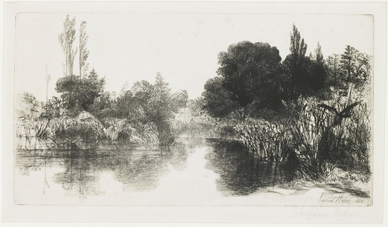 Étang de Shere Mill (La Grande Planche), 1860 - Francis Seymour Haden