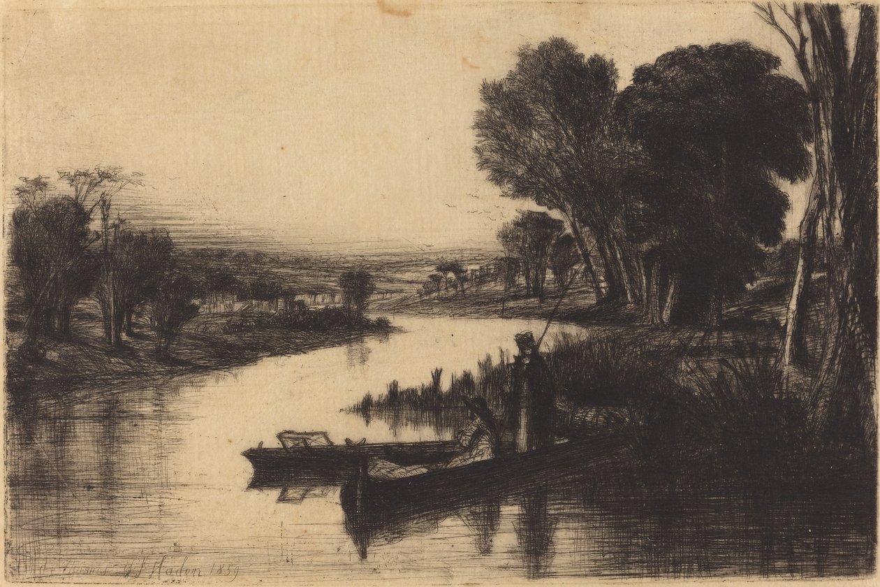 Pêcheurs de la Tamise - Francis Seymour Haden
