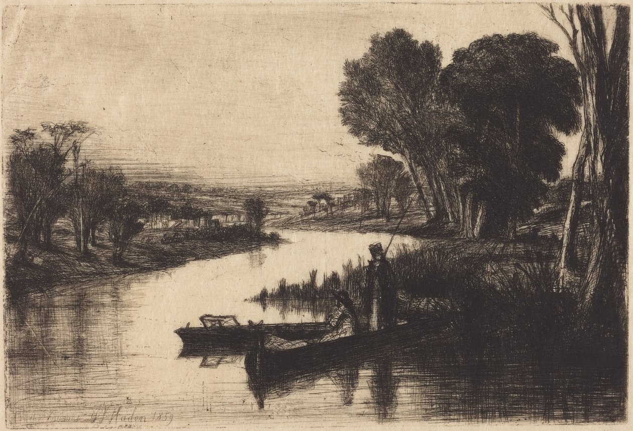 Pêcheurs de la Tamise - Francis Seymour Haden