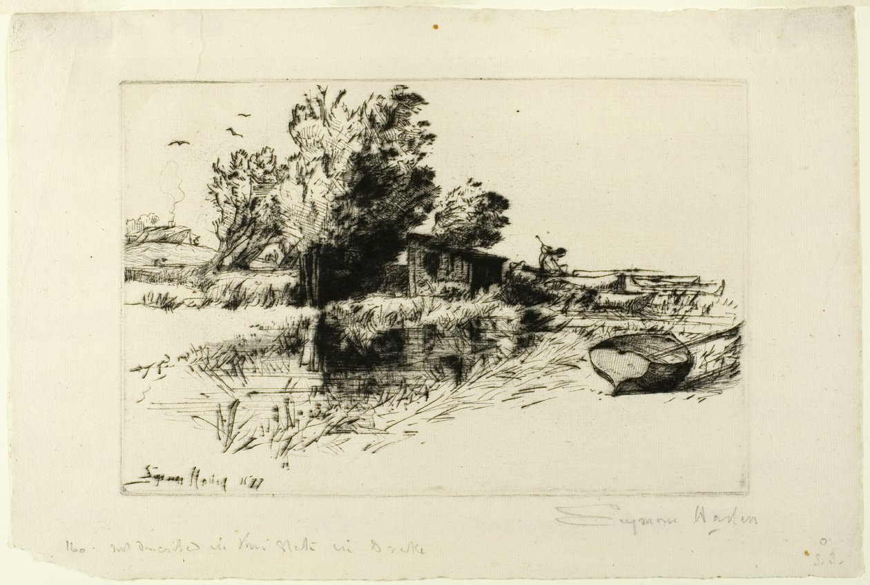 La petite maison de bateau - Francis Seymour Haden