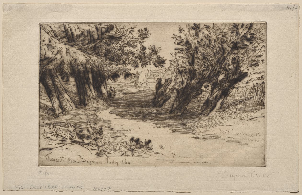La Promenade des amoureux (La deuxième planche) - Francis Seymour Haden