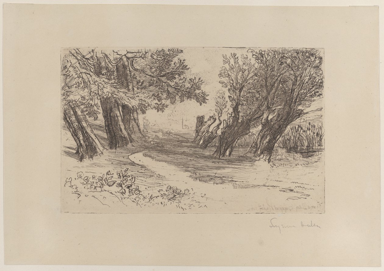 La Promenade des Amoureux, No. I - Francis Seymour Haden