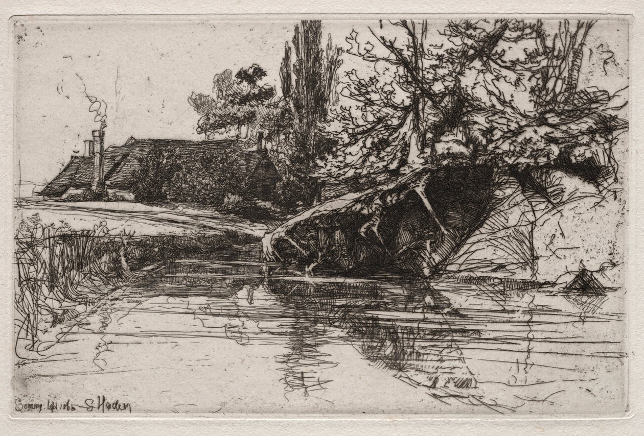 La Maison du Fossé, 1865 - Francis Seymour Haden