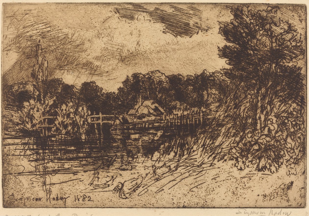 Le test à Longparish - Francis Seymour Haden