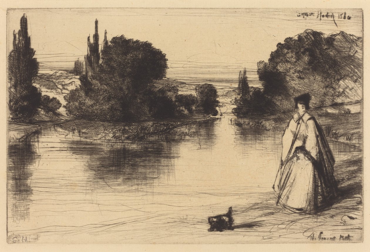 Le chemin de halage - Francis Seymour Haden