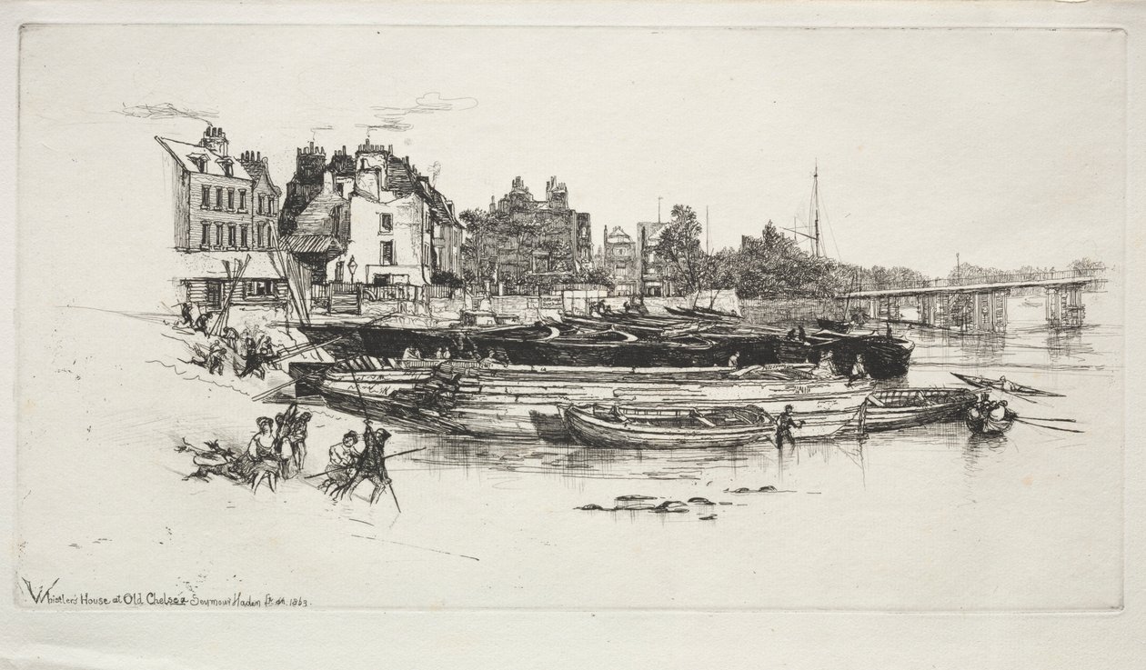 Maison de Whistler, Vieux Chelsea, 1863 - Francis Seymour Haden