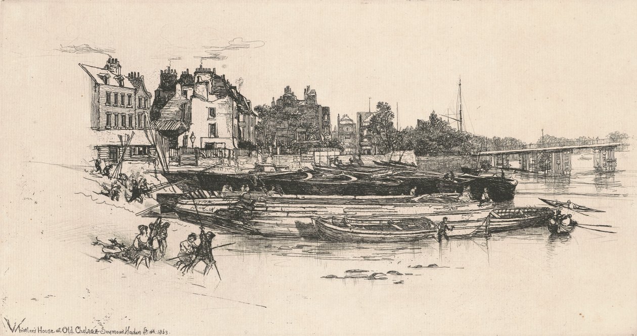 La maison de Whistler dans le vieux Chelsea - Francis Seymour Haden